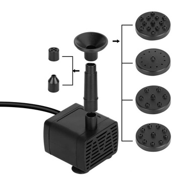 МОЩНЫЙ СОЛНЕЧНЫЙ САДОВЫЙ ФОНТАН НАСОС 400л/ч 5Вт