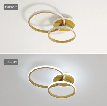 СВЕТОДИОДНЫЙ ПОТОЛОЧНЫЙ СВЕТИЛЬНИК КОЛЬЦО ОБЫЧНЫЙ ПОДВЕСНОЙ СВЕТИЛЬНИК ЗОЛОТО 6500К КРУГЛЫЙ СОВРЕМЕННЫЙ