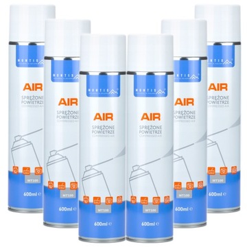 SPRĘŻONE POWIETRZE WYDAJNY SPRAY ZESTAW 6 x 600 ml