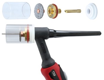 Zestaw TIG PYREX soczewka gazowa SZKLANA 1,6 mm