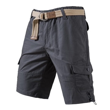 Męskie spodenki moro Casual Cargo Pół spodnie Relaxed Fit Streetwear Bawełn