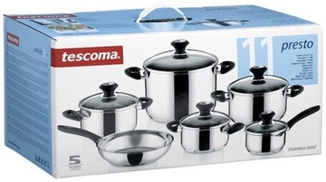 НАБОР СТАЛЬНЫХ ГОРШКОВ PRESTO TESCOMA, 11 ШТ.