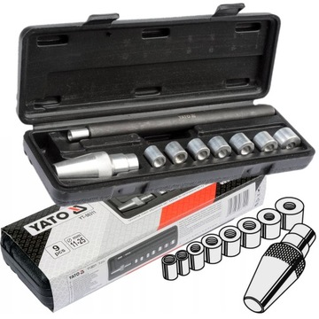 КОМПЛЕКТ ЦЕНТРИРОВАНИЯ ДИСКОВ СЦЕПЛЕНИЯ YATO, 9 шт., CASE YT-06311