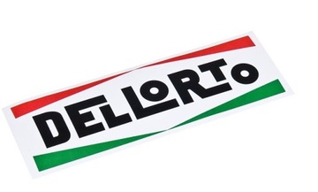 Naklejka Dellorto 90x30mm / na skuter motocykl