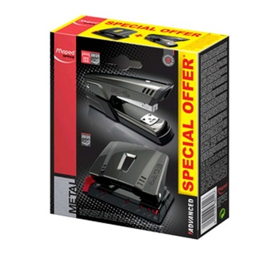 Дырокол + степлер Maped удобно и профессионально