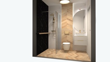 Projekt 3D Łazienki w 5 wersjach - Realizacja 3 dni