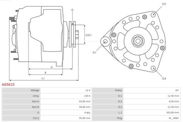 ALTERNÁTOR AS-PL A6561S