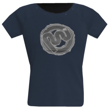 KOSZULKA BLUZKA DAMSKA T-SHIRT TOP GRANATOWA XXL