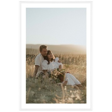 RAMKA NA ZDJĘCIA ALUMINIOWA BIAŁA RAMA 40x60 cm