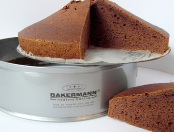 Tortownica okrągła nierdzewna kwasoodporna BAKERMANN 26 cm AISI 304