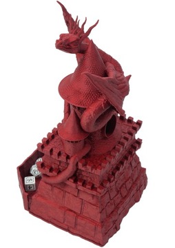 Duży smok na wieży - duża wieża do kości - FatesEnd Game Master Dice Tower