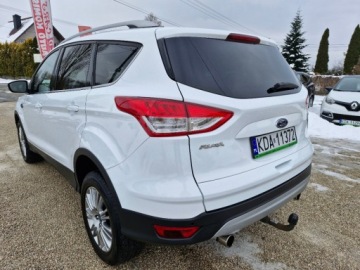 Ford Kuga II SUV 2.0 Duratorq TDCi 163KM 2013 Ford Kuga Sliczna biala Titanium 2.0 TDCI 163KM Naped 4x4 200tys km orygin, zdjęcie 5