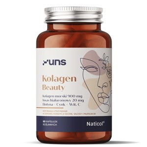 Uns Kolagen Beauty 60vcaps Skóra Włosy Paznokcie