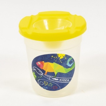 СЕРЕБРЯНАЯ КРУЖКА ДЛЯ КРАСКИ С БЛОКОМ ДЛЯ ПРОЛИВАНИЯ КРАСКИ KIDEA