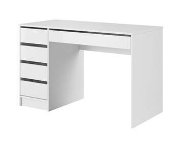 Toaletka z szufladami 120 cm biurko Biały Połysk