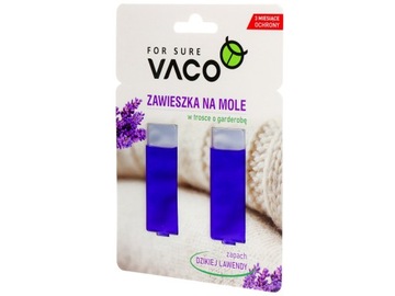КУЛОН СРЕДСТВО ДЛЯ УДАЛЕНИЯ ОДЕЖДЫ ДЛЯ ЛАВАНДОВОГО ГАРДЕРОБА VACO (2 ШТ)
