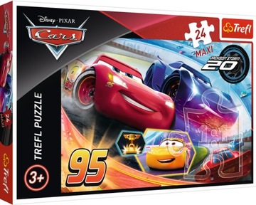 PUZZLE MAXI 24EL WYGRA NAJLEPSZY WYŚCIG AUTA TREFL