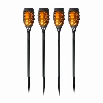 Lampa solarna LED pochodnia 4szt