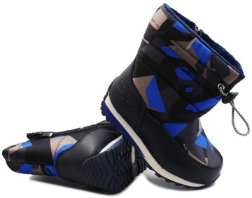 Buty dla chłopca na śnieg ocieplane Wojtyłko 1z23033 granat r. 26