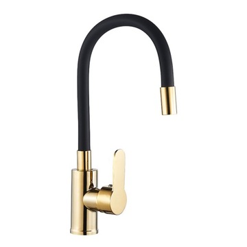 BATERIA KUCHENNA NABLATOWA DAX GIĘTKA CZARNA WYLEWKA PODSTAWA ZŁOTA