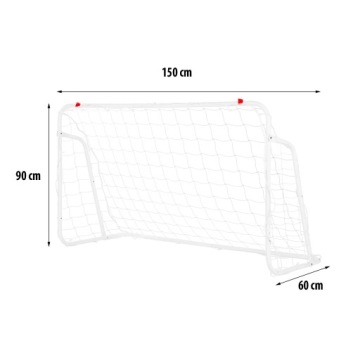 NILS Детские большие тренировочные металлические футбольные ворота 150 x 90