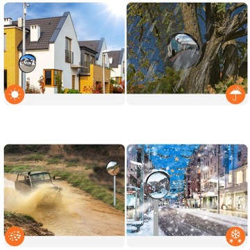 НАРУЖНОЕ ЗЕРКАЛО ДЛЯ НАРУЖНОГО МОНИТОРИНГА 30 СМ НАРУЖНОЕ ДОРОЖНОЕ ЗЕРКАЛО НА 130°