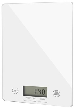 ELEKTRONICZNA WAGA KUCHENNA SZARO BIAŁY DOTYKOWY 5kg