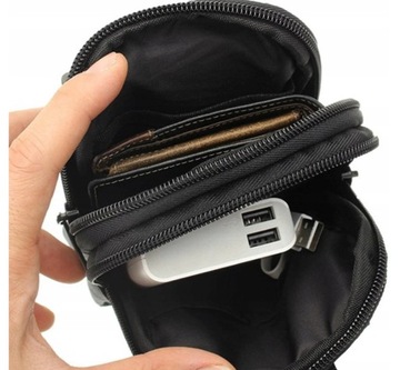 SASZETKA NERKA WOJSKOWA TAKTYCZNA CZARNA DO PASA