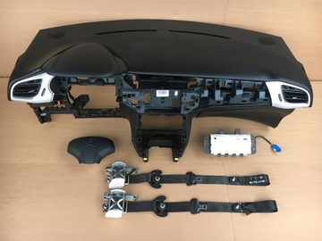 CITROEN C3 II AIRBAG ULOŽENÍ PÁSY KONZOLA DESKA 100% ORIGINÁLNÍ