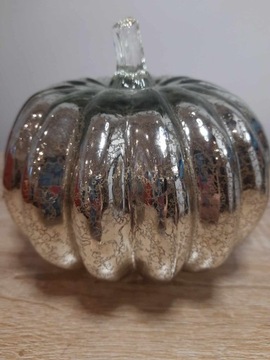 Стеклянный декоративный светодиодный светильник ТЫКОВКА, серебро, золото