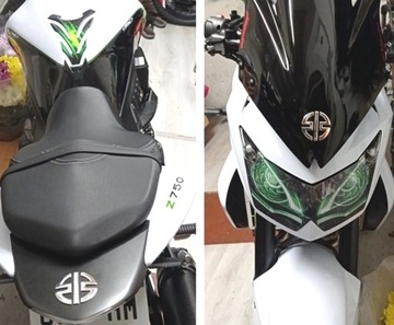 Логотип Kawasaki, 5 цветов, 5 см, новая 3D-наклейка H2R, эмблема Kawasaki