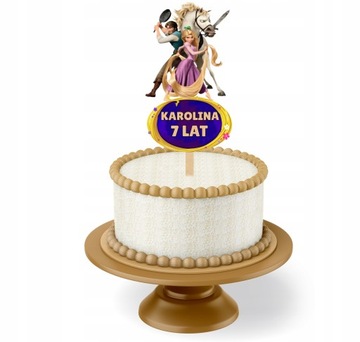 Двойной цветовой топпер Rapunzel+имя