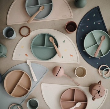 Łyżeczki silikonowe MUSHIE 2szt. Pale Daffodil