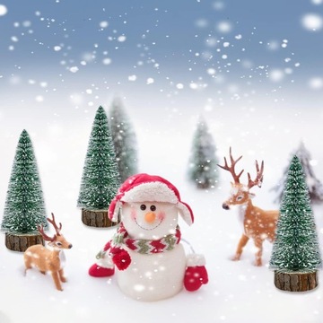 НАБОР МИНИ РОЖДЕСТВЕНСКАЯ ЁЛКА РОЖДЕСТВЕНСКИЕ ПРАЗДНИКИ 3 шт.