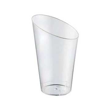 FINGER FOOD BAMBOO 75ml KIELISZKI (24) RED PLAST