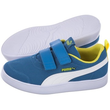 Buty Sportowe dla Dzieci Puma Courtflex 371758-07 Niebieskie