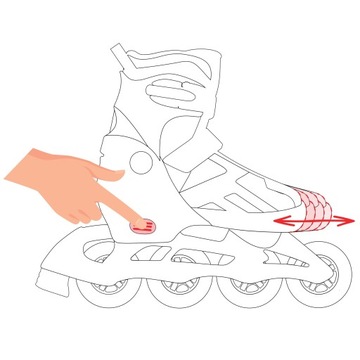 Роликовые коньки Хоккейные коньки 2в1 Регулируемый Croxer Torch 42-45 XL