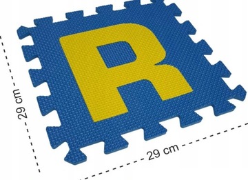КОВРИК-ПАЗЗЛ 36 ЦИФРЫ БУКВЫ 30х30см 72 шт.