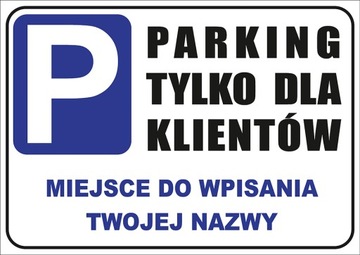 Tabliczka informacyjna A5 INDYWIDUALNY PARKING PCV