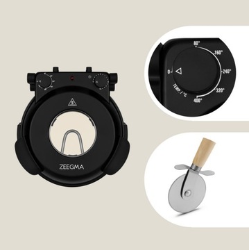 ПЕЧЬ ДЛЯ ПИЦЦЫ КАМЕННАЯ ДОМАШНЯЯ ПЕЧЬ ДЛЯ ПИЦЦЫ 400°C 1200 Вт ТЕРМОСТАТ ТАЙМЕР