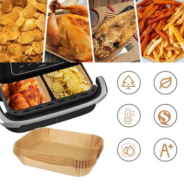 Бумажный вкладыш для аэрофритюрницы 160 шт. Вставки для NINJA AirFryer