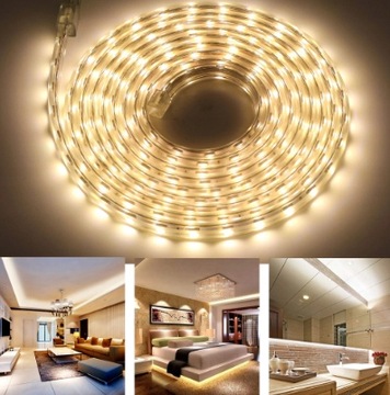 ШЛАНГОВАЯ лента LED STRIP 5050 IP68 1MB 230V WARM