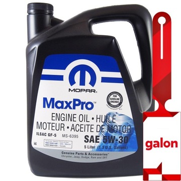 MOPAR MaxPro 5W30 5L - olej silnikowy