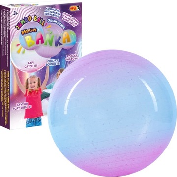 MEGA BAŃKA GEOMETRIC GEOMETRYCZNA KOSMICZNA TĘCZOWA JUMBO BALL COSMIC #3