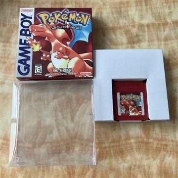 Pokemon red version GBC Gra zawiera pudełka