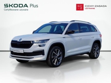 Skoda Kodiaq I SUV Facelifting 2.0 TDI SCR 200KM 2022 Skoda Kodiaq 2.0TDI 200KM 4x4 DSG Sportline SerwisASO Acc Matrix Virtual H