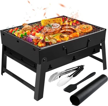 GRILL turystyczny PRZENOŚNY składany WĘGLOWY ogrod