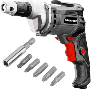 WIERTARKO WKRĘTARKA SIECIOWA GRAPHITE 58G794 520W WALIZKA