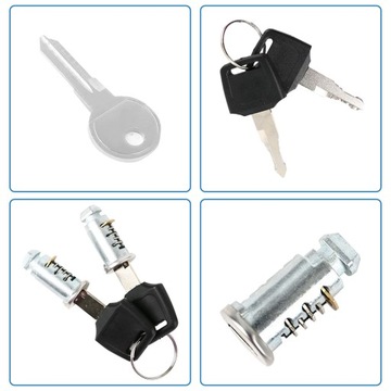 4x Zamki wkładki uniwersalne do bagażników.