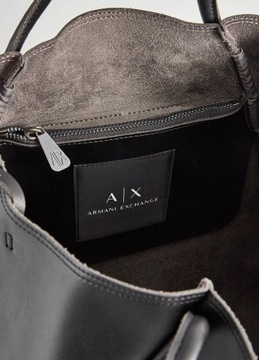 ARMANI EXCHANGE klasyczna torebka torba shopper czarna